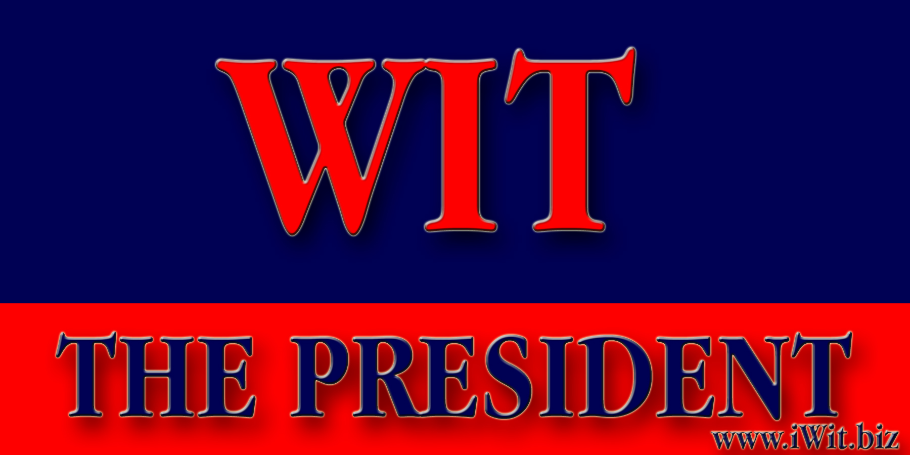 The President by Wit  Bumpersticker 8