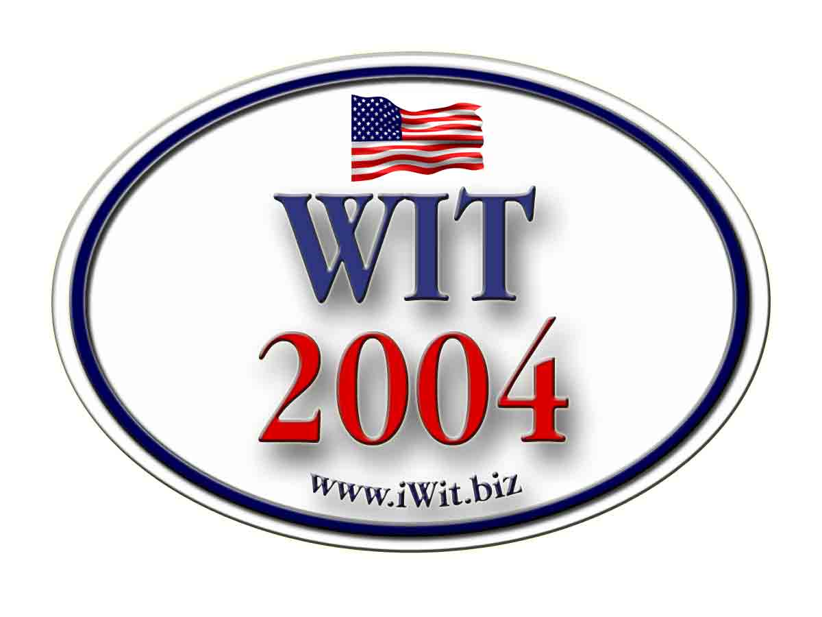 The President by Wit  Bumpersticker 5
